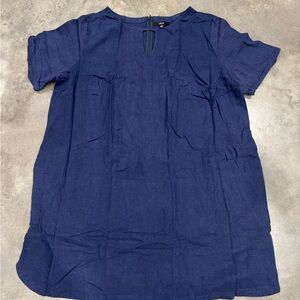 Ellos Navy Short Sleeve Dress